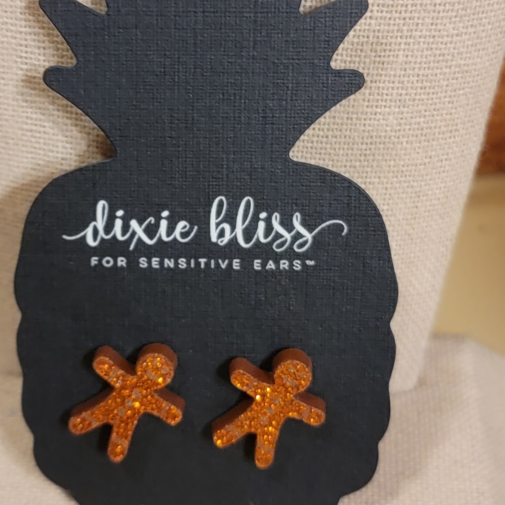 Nwt, Gingerbread Man Earrings! Holiday Accessory
